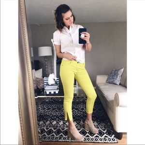 Garnet Hill Zip Ankle Skinny Jeans